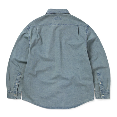 Washed Denim Shirt Washed Blue