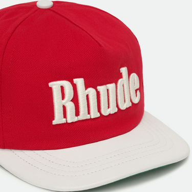 RHUDE CONTRAST LOGO HAT