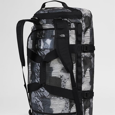 BASE CAMP DUFFEL - S Asphalt Grey Abstract Yosemite Print/Tnf Black