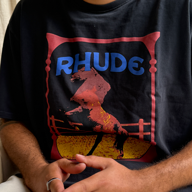 Rhude Cadre Tee Vintage Black