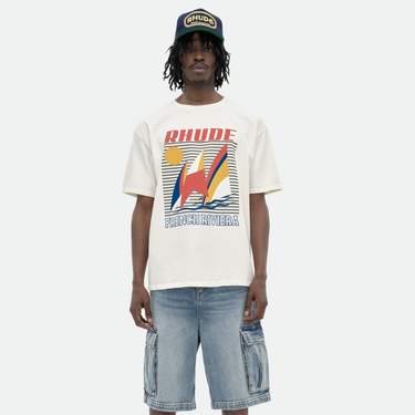 Rhude Poster Tee Vintage White
