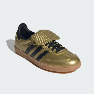 Adidas womens Samba LT Gold Metallic / Core Black / Gum