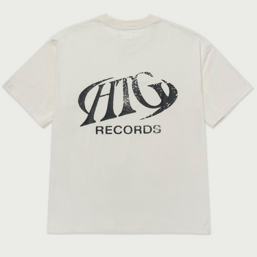 HTG Records Oval Logo Tee - Cream