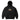 Snail Pullover Hood, Black