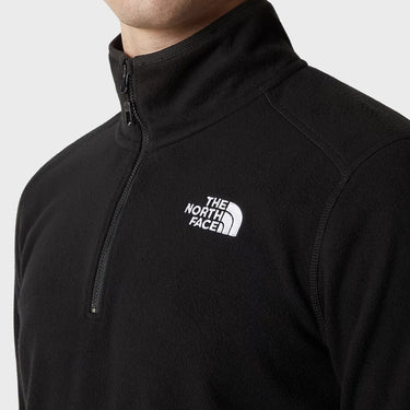 The North Face 100 Glacier 1/4 Zip Fleece Pullover TNF Black/NPF