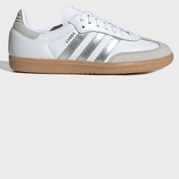 Adidas Women's Samba OG Cloud White / Silver Metallic | JI2725 cliquelyf Adidas Women's Samba OG Cloud White / Silver Metallic | JI2725 cliquelyf