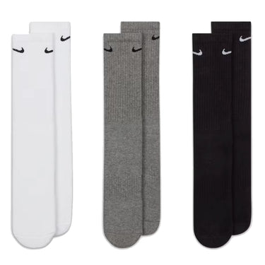 Nike Everyday Cushioned Training Crew Socks | White Grey Black
