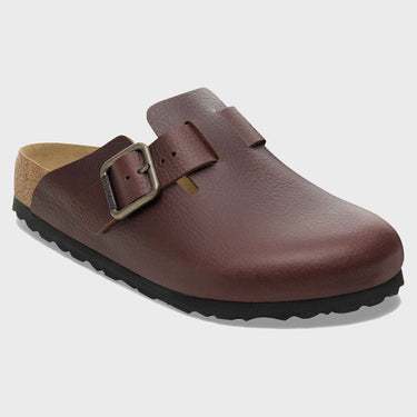 Birkenstock Boston Wire Buckle Vintage Wood Natural Leather Regular