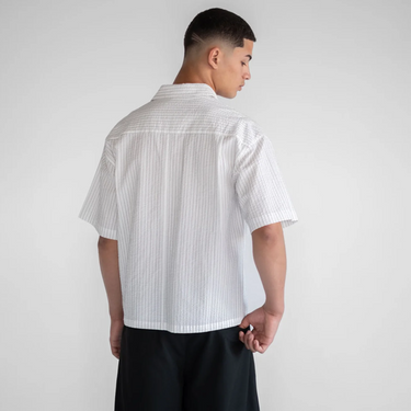 Boxy Script Shirt - Vintage White