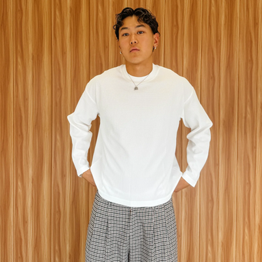 The Waffle Longsleeve - White