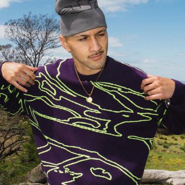 Odyssey Knitted Crew - Plum