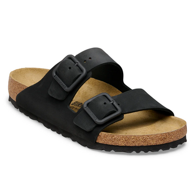 Arizona Wire Buckle Black Nubuck Leather Narrow Fit