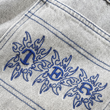 Bronco Denim Jeans	Washed Grey