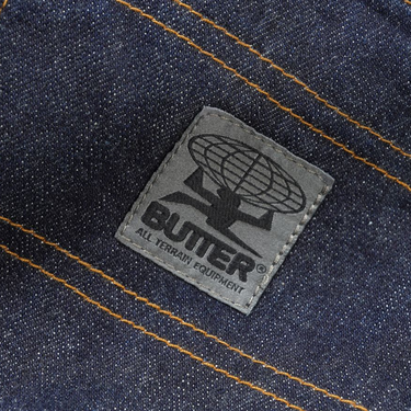 Wide Cut Denim Jeans, Selvedge Blue
