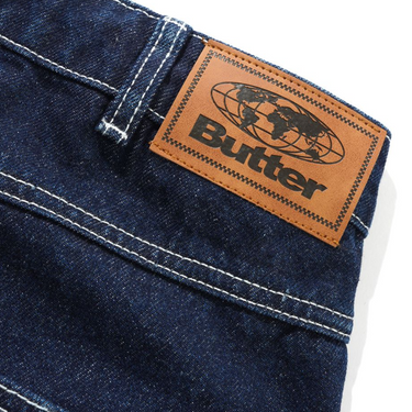 Roach Denim Shorts, Dark Indigo