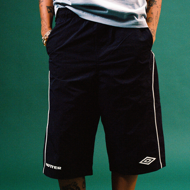 Long Track Shorts, Black