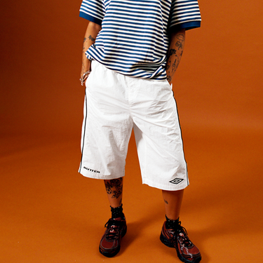 Long Track Shorts, White
