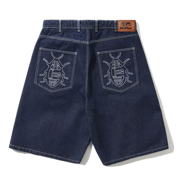 Roach Denim Shorts, Dark Indigo