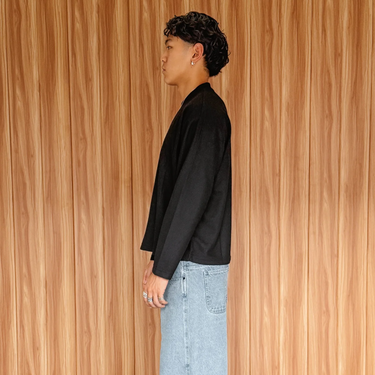 The Waffle Longsleeve - Black