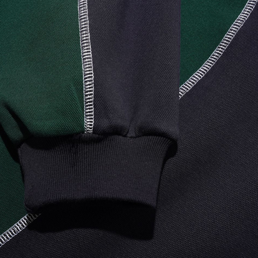 Warped Track Jacket, Navy