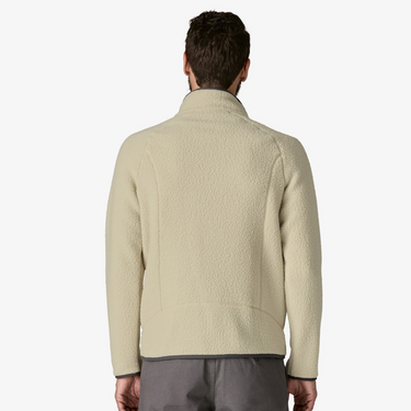 Men's Retro Pile Fleece Jacket Pelican w/Smolder Blue