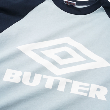 Diamond Logo Raglan Tee, Slate / Navy