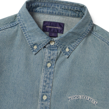 Washed Denim Shirt Washed Blue