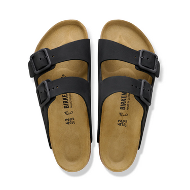 Arizona Wire Buckle Black Nubuck Leather Narrow Fit