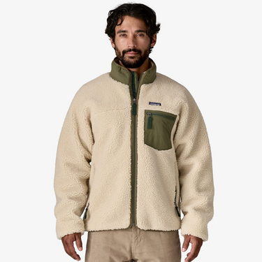 Men's Classic Retro-X® Fleece Jacket Dark Natural w/Basin Green