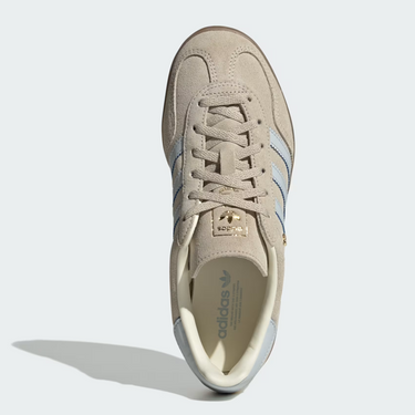 Women's Gazelle Indoor Shoes  Wonder Beige / Halo Blue / Gum