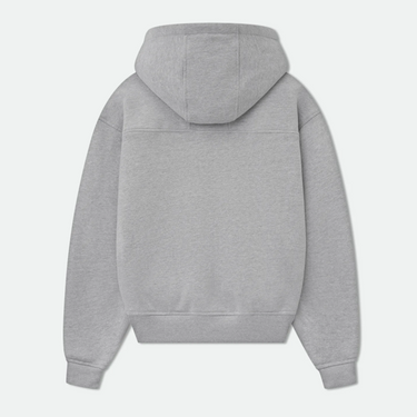 Rhude Classique Full-zip Hoodie Heather Grey