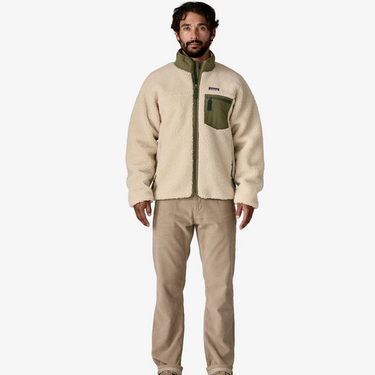 Men's Classic Retro-X® Fleece Jacket Dark Natural w/Basin Green