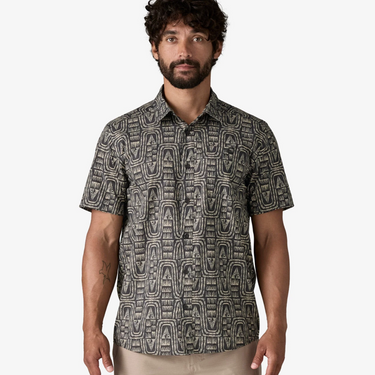 Men's Back Step Shirt Flow: Sunken Blue