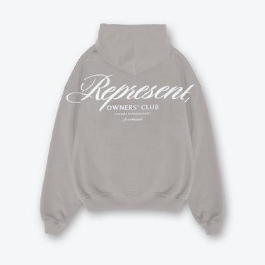Represent Owners Club Script Hoodie - Slate