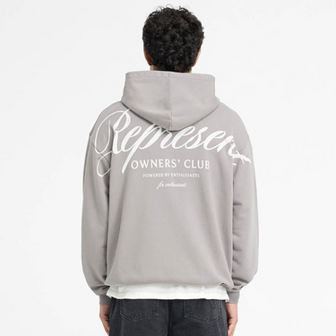 Represent Owners Club Script Hoodie - Slate