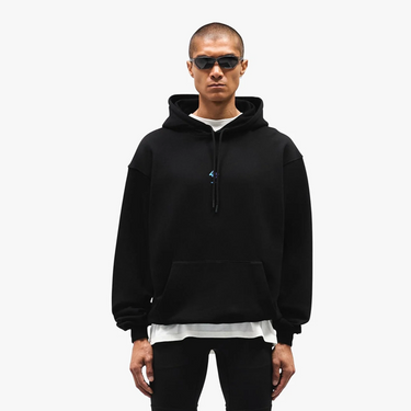 247 Oversized Hoodie Black Purple Fade