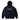 Satin Logo Applique Pullover Hood  Navy