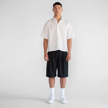 Boxy Script Shirt - Vintage White