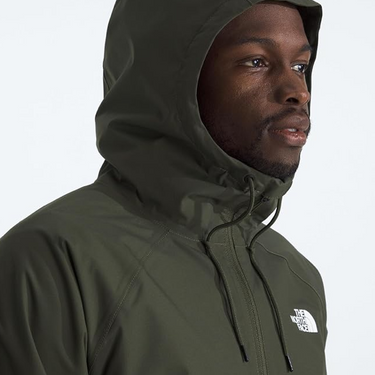 Men's Antora Rain Hoodie New Taupe Green