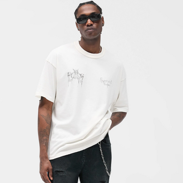 Hand Drawn Thoroughbred T-Shirt Flat White