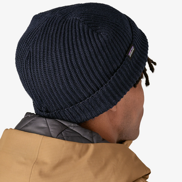 Fishermans Rolled Beanie Navy Blue