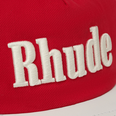 RHUDE CONTRAST LOGO HAT