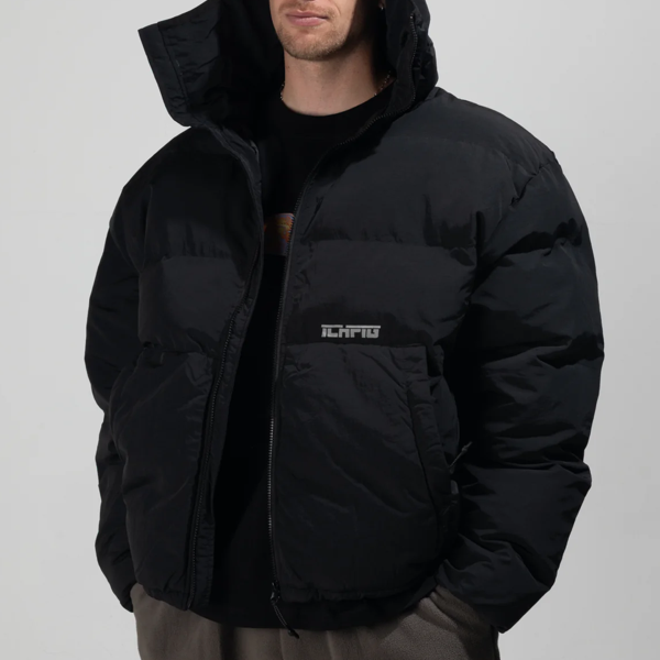 Strike Puffer Jacket - Black