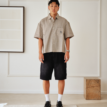 Carpenter  Denim Shorts - Washed Black