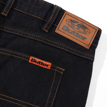 Baggy Denim Jeans, Washed Black