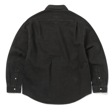 Washed Denim Shirt- Black