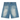Warped Denim Shorts Washed Mid Blue