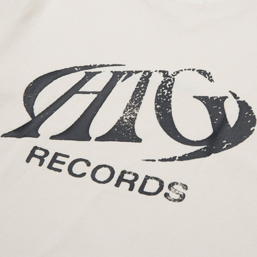 HTG Records Oval Logo Tee - Cream