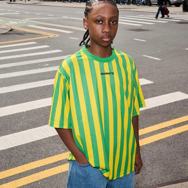 Graffiti Soccer Jersey Yellow Multi