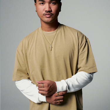 Classic Crew Neck Tee - Latte
